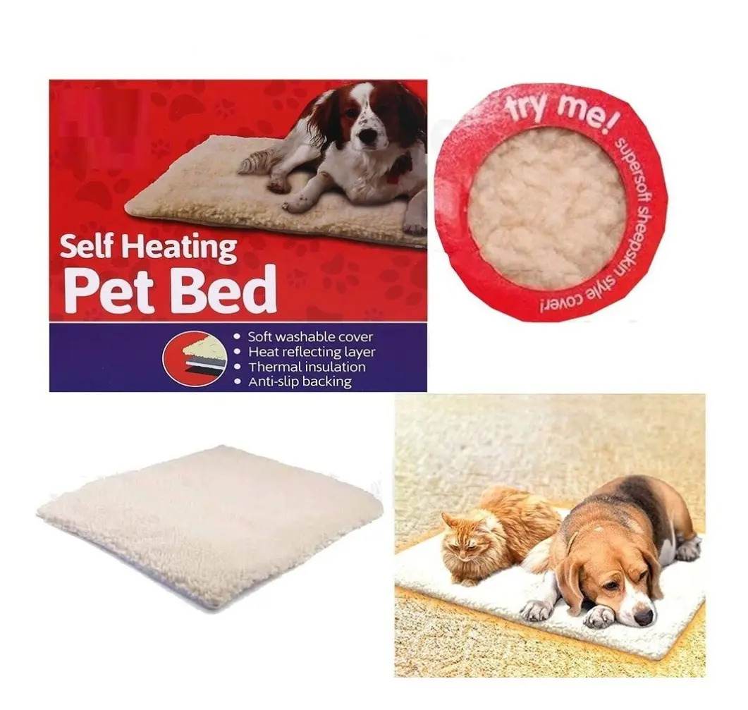 Cama Alfombra Polar Invierno Mascotas Perros Gatos 59x47 Cuotas sin