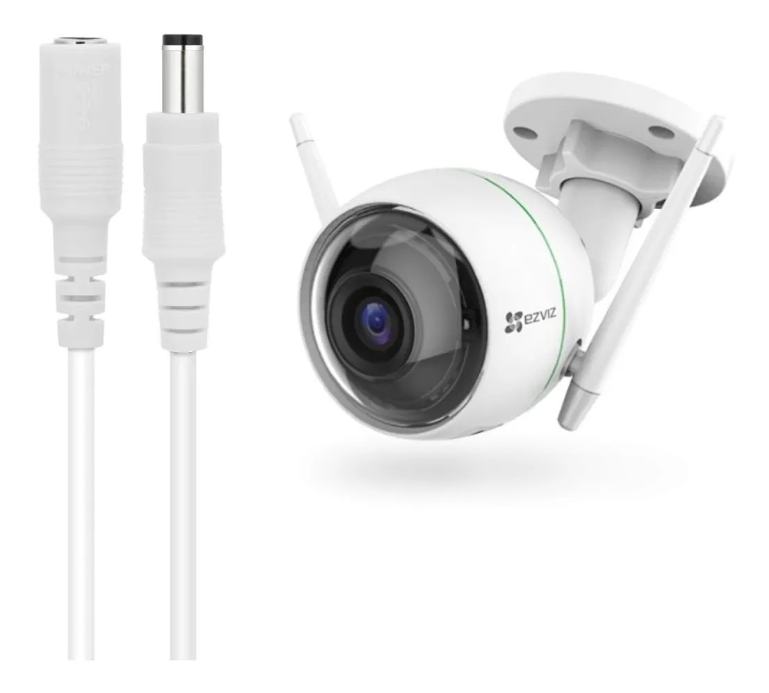 Cable Extensión De Fuente Poder 12v Cámara Ip 20metros Tienda Ezviz Chile