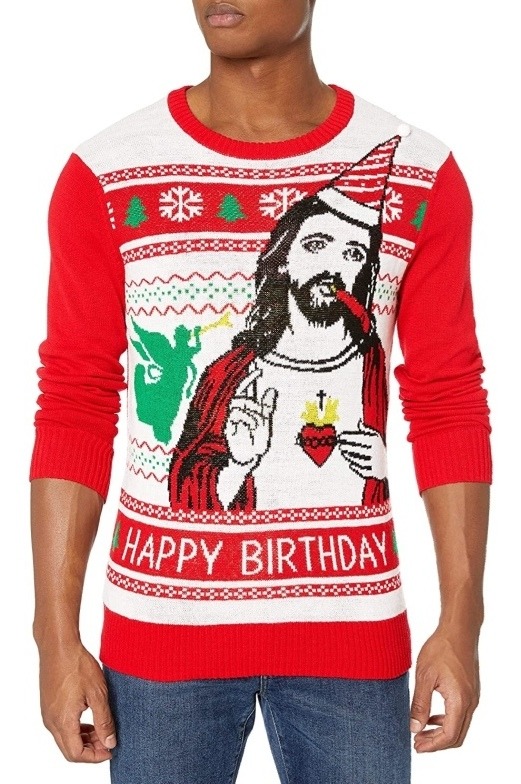 Ugly Sweater Suéter Navidad Jesus Unisex Xl Mercado Libre