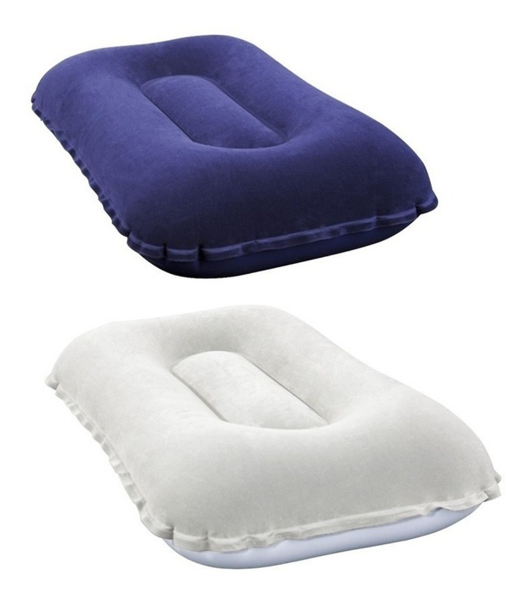 Colchon Inflable Una 1 Plaza + Almohada + Inflador Mercado Libre