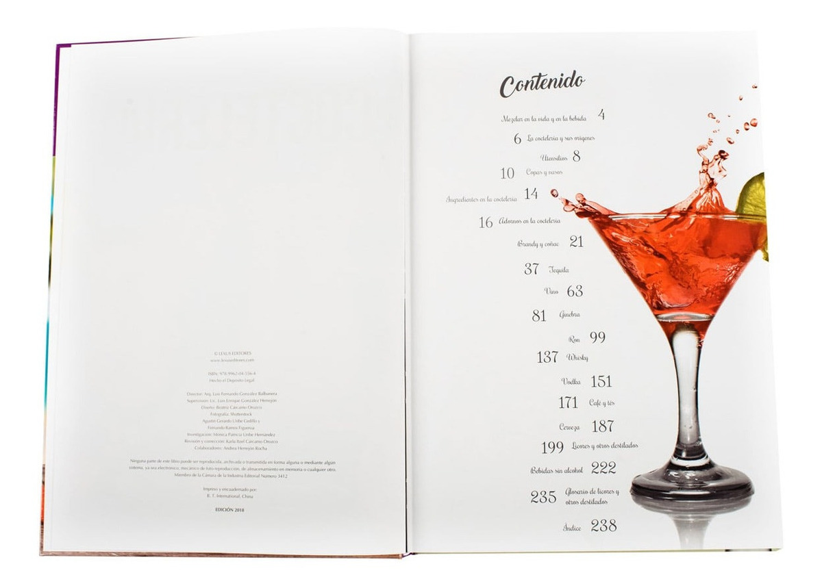 Libro De Coctelería Moderna 1 Tomo Lexus Editores Mercado Libre