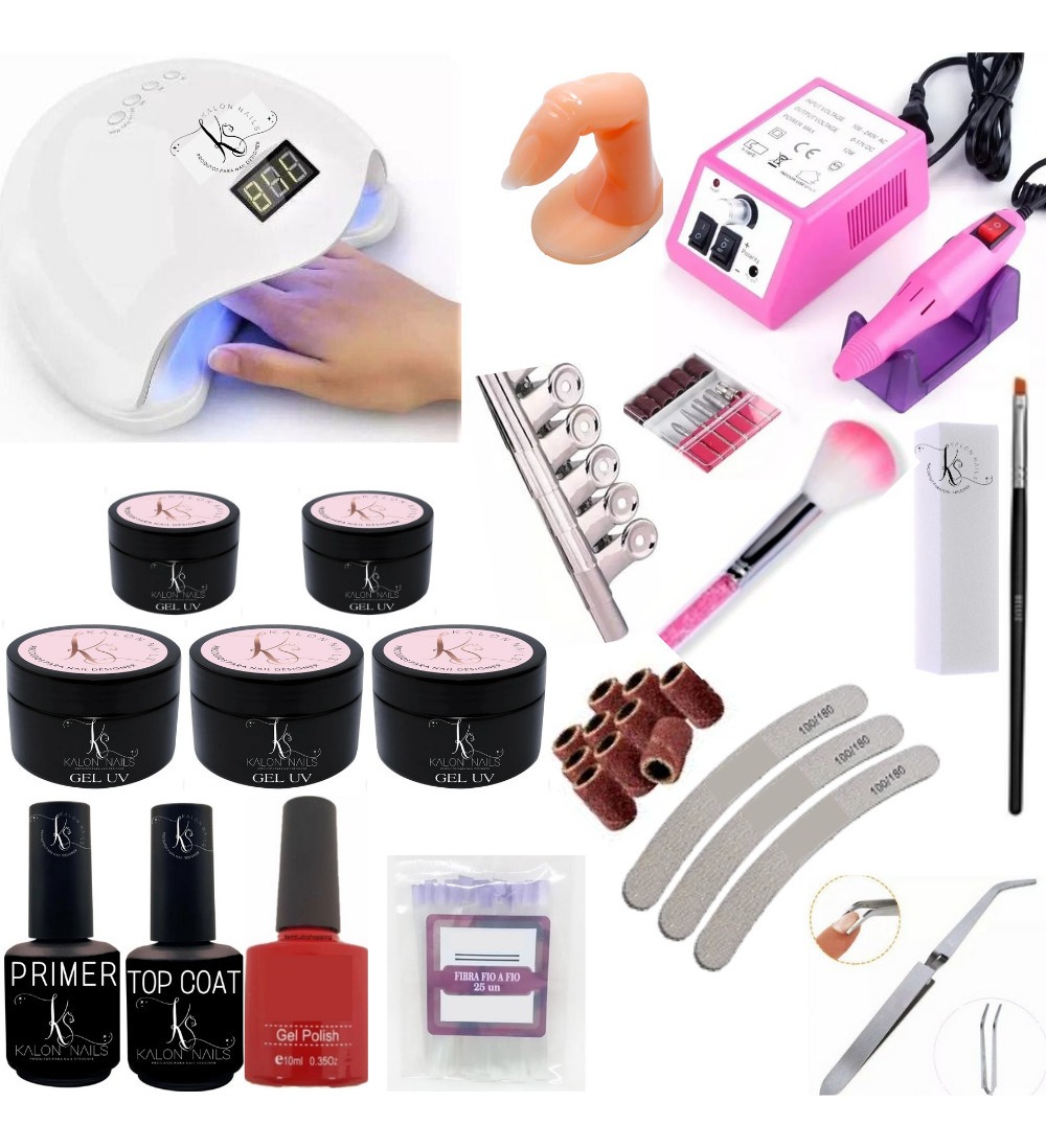 Materiais Para Nail Design Manicure Acrigel Gel Frete Grátis Mercado