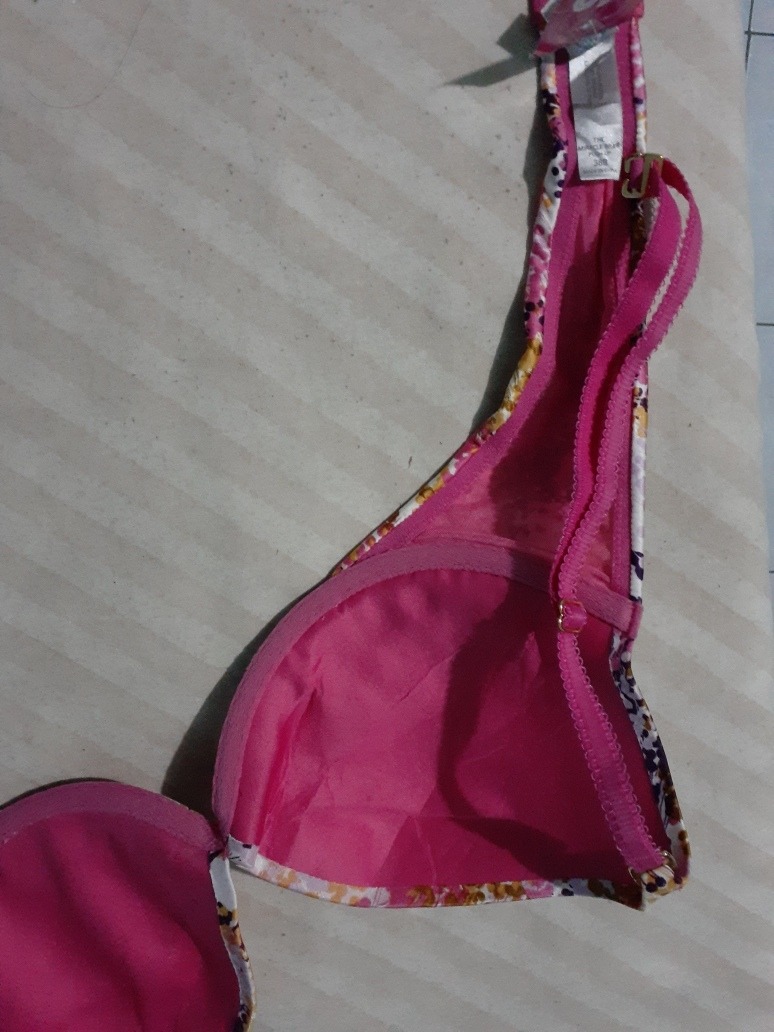 Victoria's Secret Brasier Push Up De Textura Lisa Con Ribete Mercado