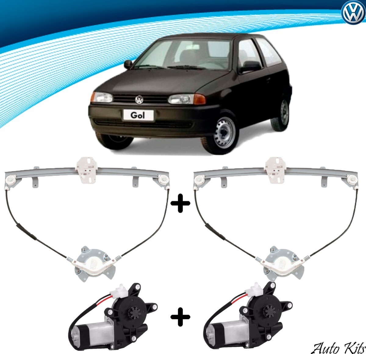 Par Maquina Vidro Elétrico Gol G2 Parati Com Motor Mercado Livre