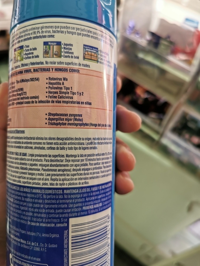 Lysol Desinfectante Antibacterial 354g Meses sin intereses