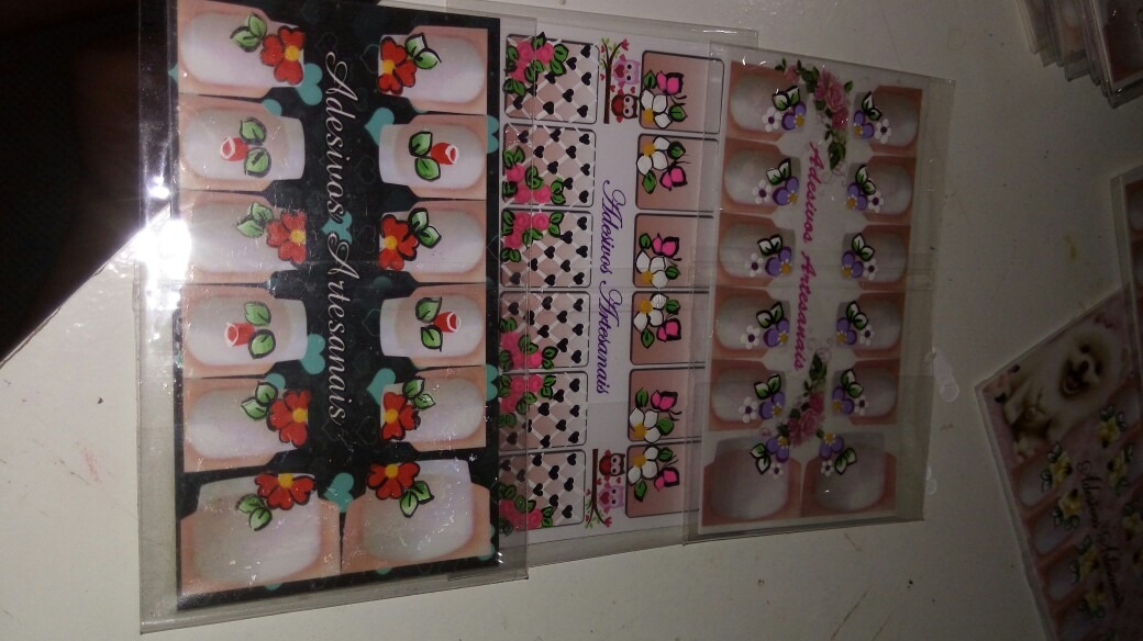 Adesivos Artesanais De Unhas Mercado Livre