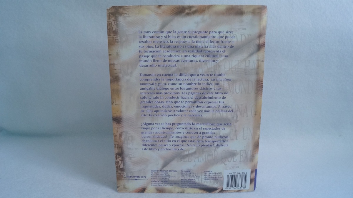 La Literatura Universal Y Yo / Rosa Mendoza Valencia Mercado Libre