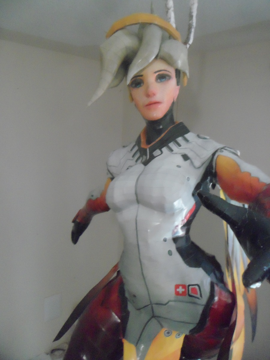 Papercraft Mercy Overwatch (para Armar) E30cm Mercado Libre