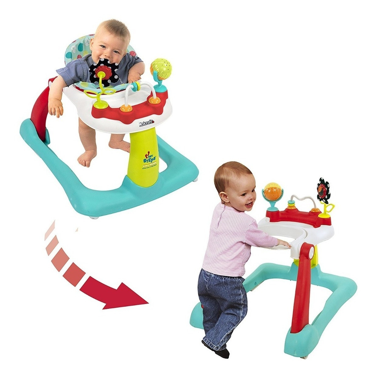Andadera Para Bebe Con Actividades 2 En 1 Pequeños Paso Mercado Libre
