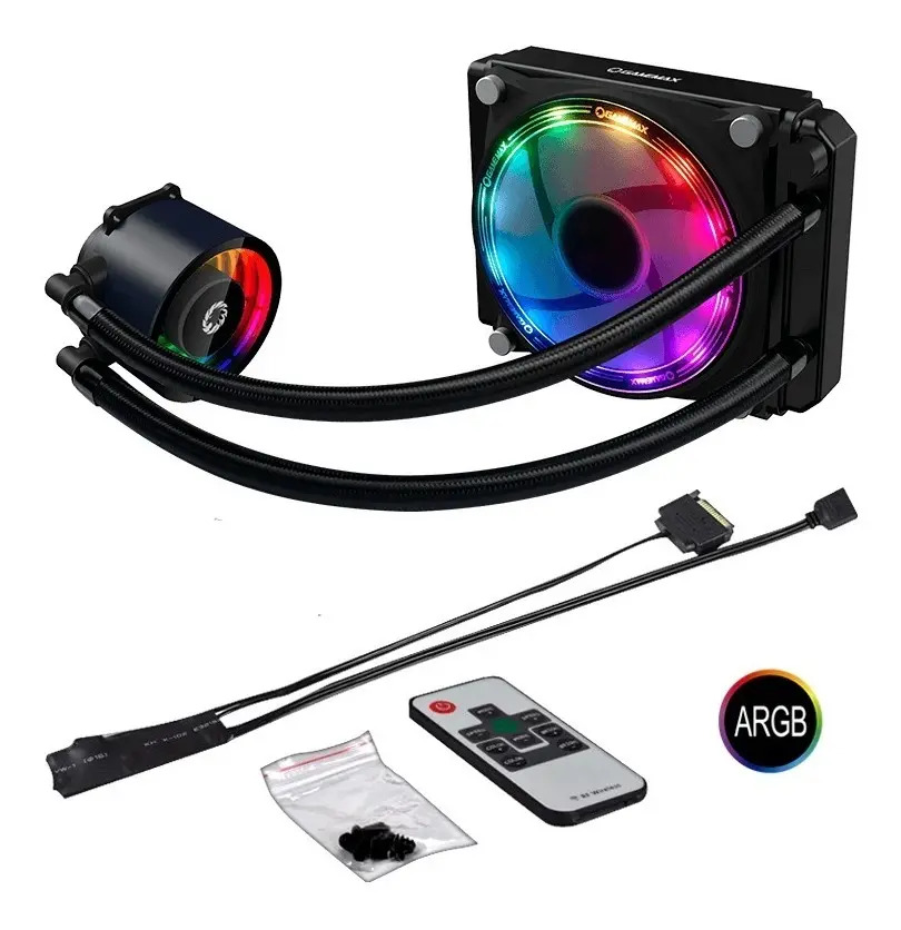Water Cooler Argb 1fan Gamemax Ice Chill 120 +contr Remoto Frete grátis