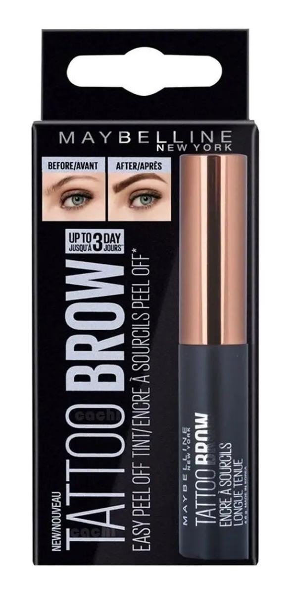 Tatuaje De Cejas Maybelline Tatoo Brow Marrón Medio Mercado Libre