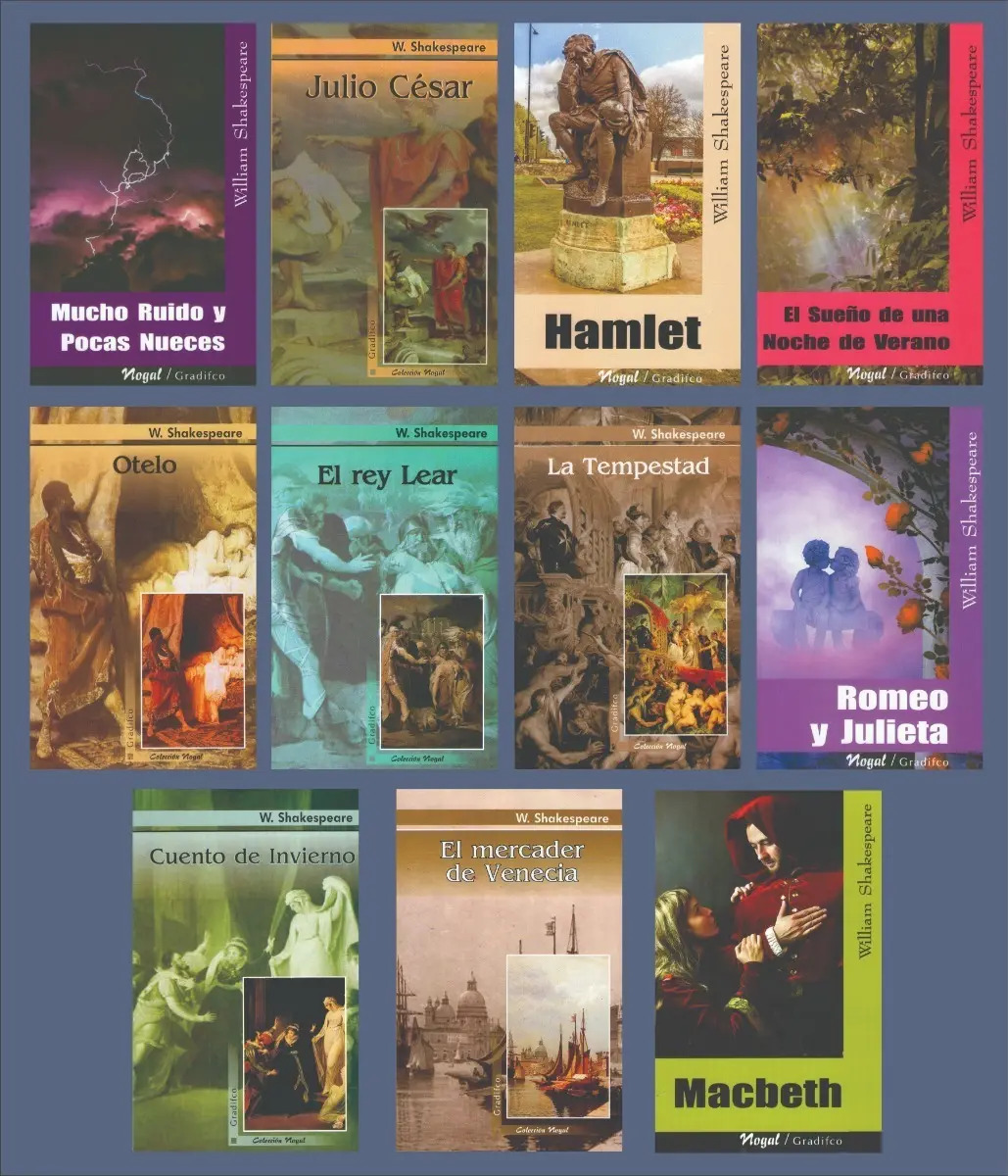 Lote X11 Libros William Shakespeare Nuevos Hamlet, Otelo Mercado