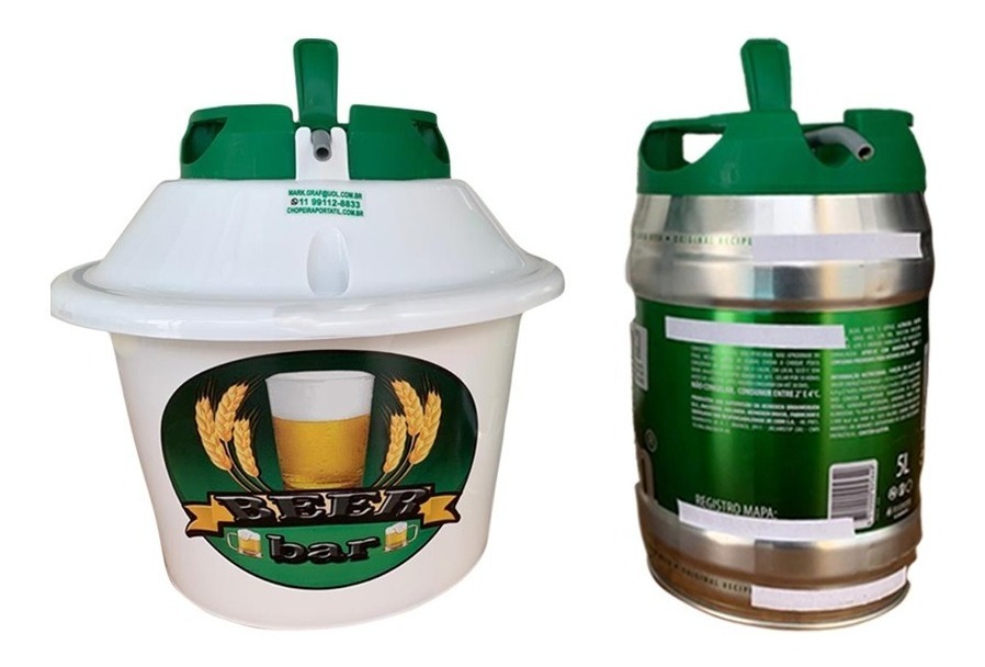 Cooler Portátil Á Gelo Para Barril 5l Branco Mercado Livre