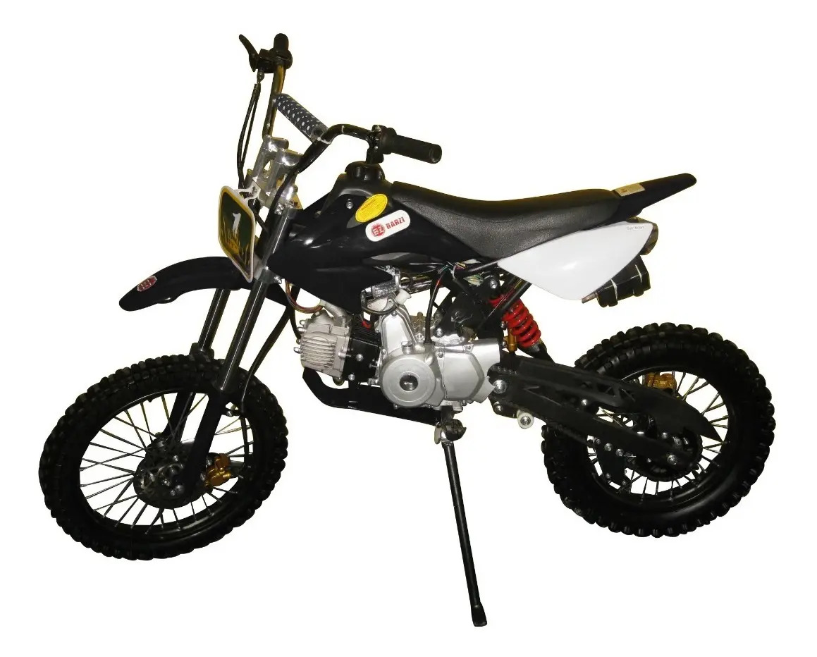 Moto Cross 125cc Partida Elétrica 4tempos Bz Terra Bz Preta Mercado Livre