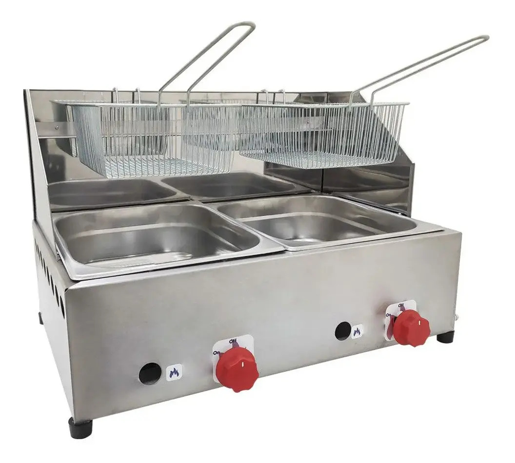 Fritadeira Profissional A Gás Cefaz 2 Cubas 5 Litros Fpc02 Mercado Livre