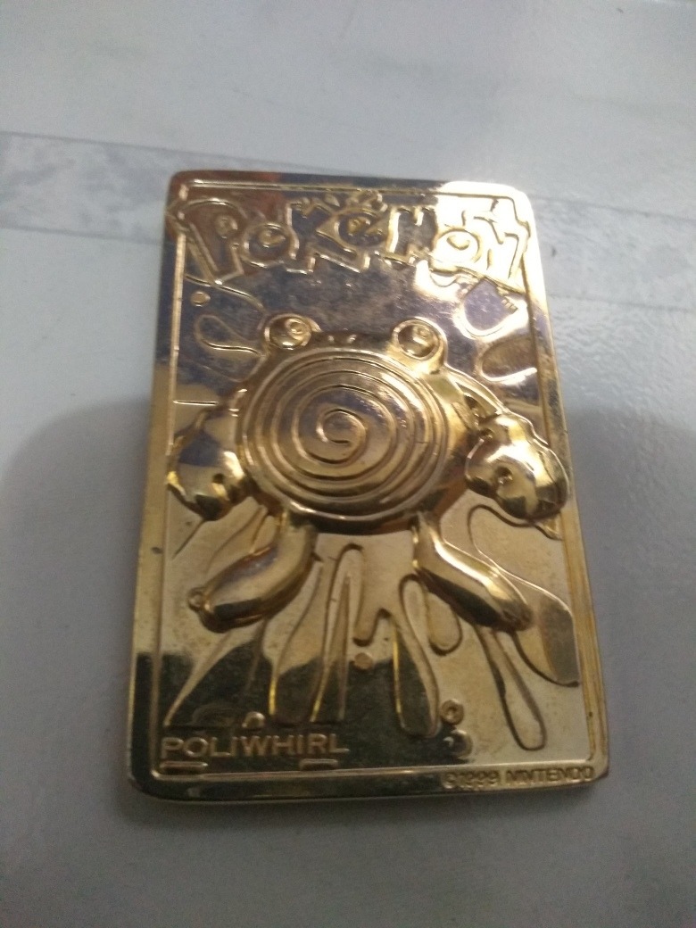 Pokémon Gold Training Card Poliwhirl Vintage 1999 Nintendo Mercado Libre