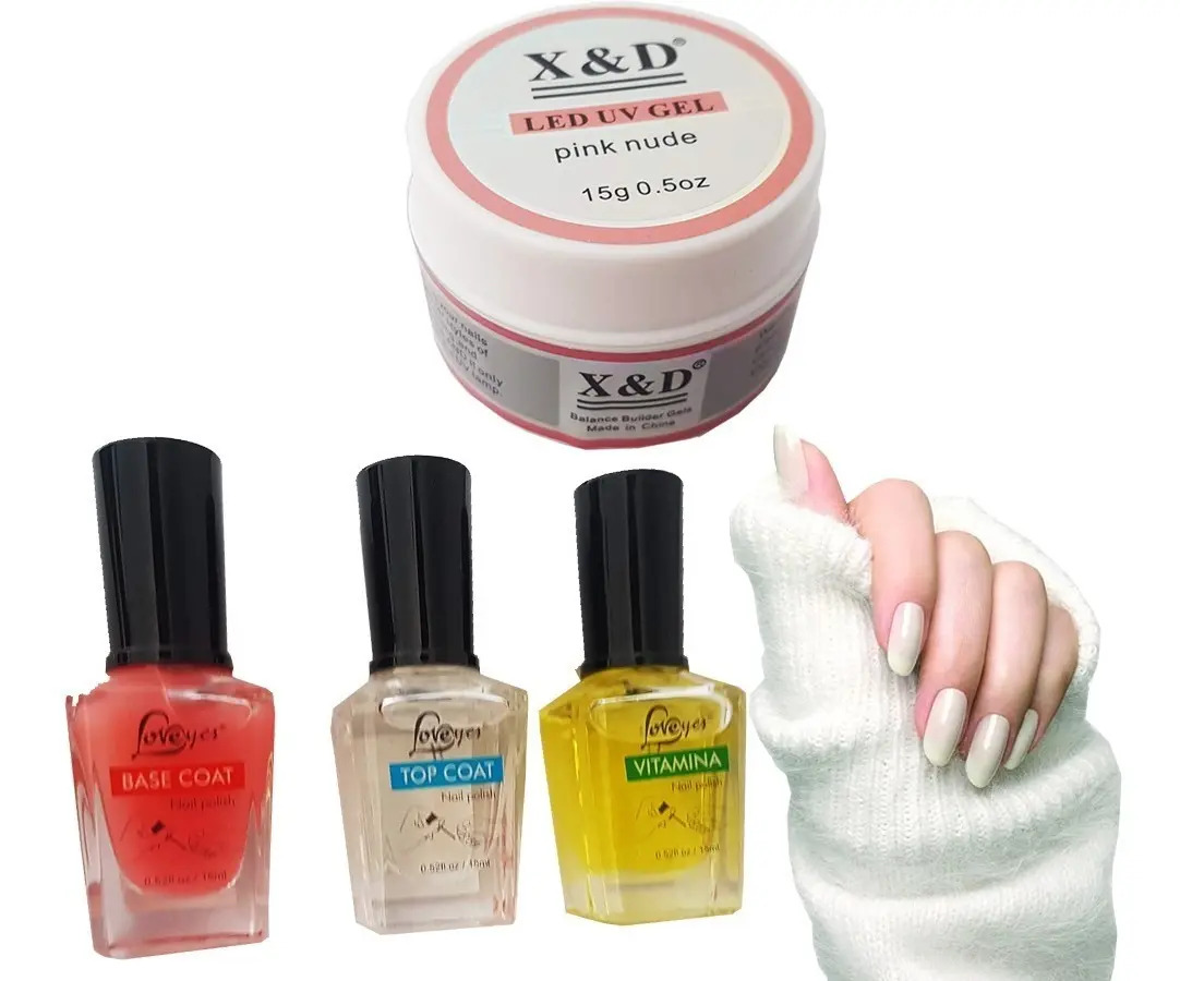 Kit Unhas Em Gel Gel Xed Uv Primer Topcoat Profissional Mercado Livre