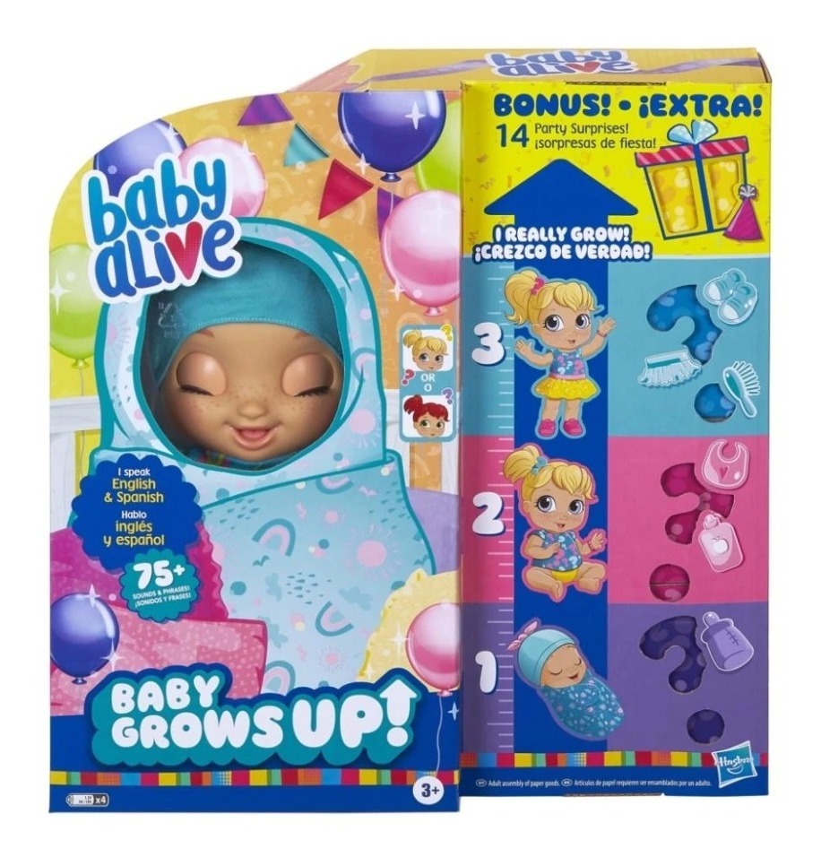 Muñeca Baby Alive Crece Conmigo Baby Grows Up Mercado Libre
