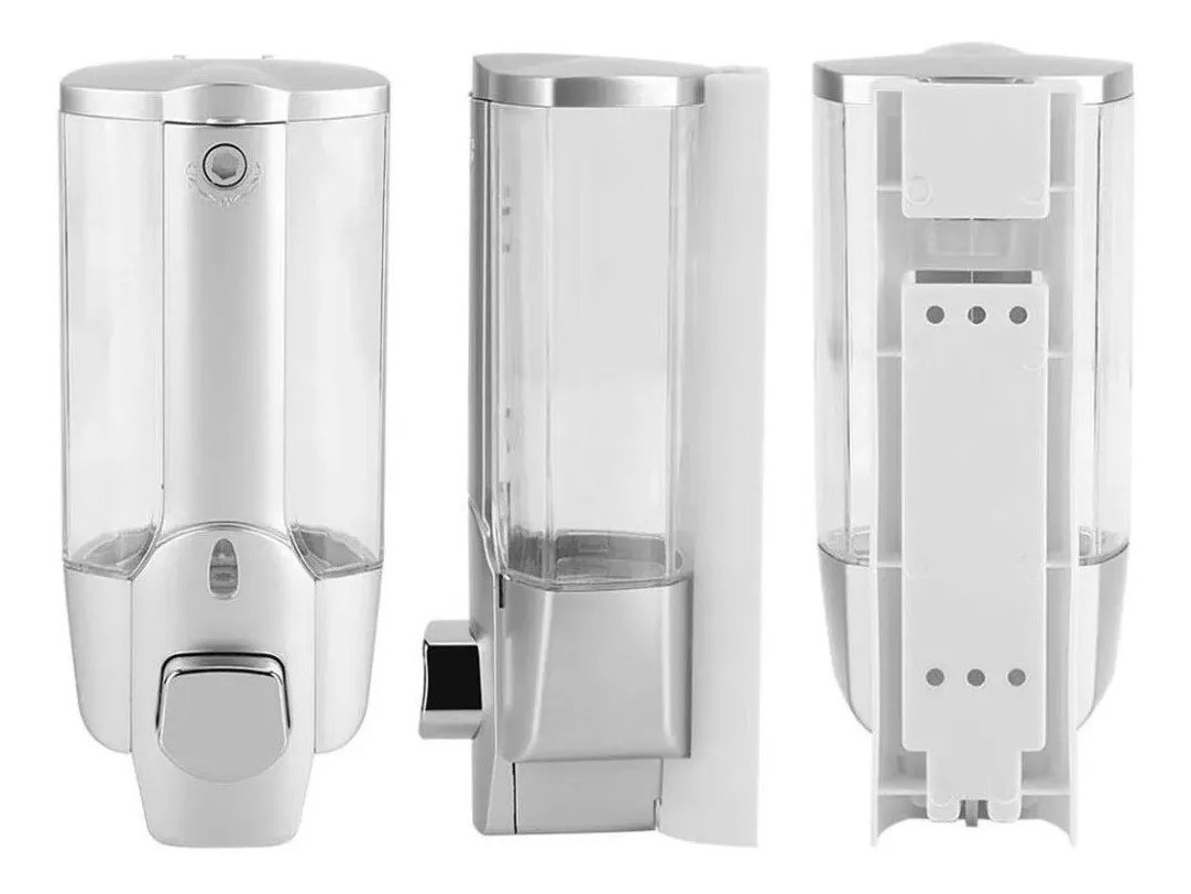 Dispensador De Jabón Líquido Shampoo En Baño Cromo Pared Mercado Libre