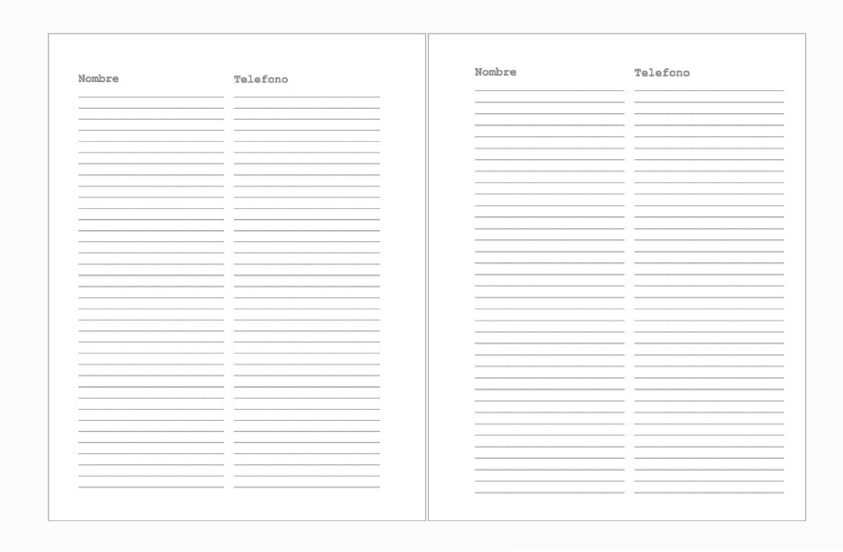 Agenda Sencilla 2022-2023 para Imprimir Gratis