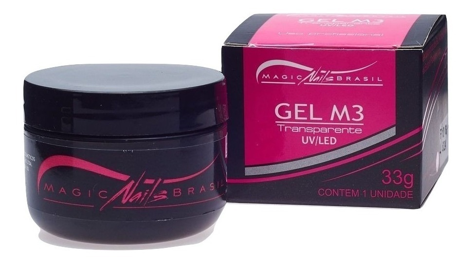 Gel M3 Transparente 33 Gr Magic Nails Profissional Unhas Nf Mercado Livre