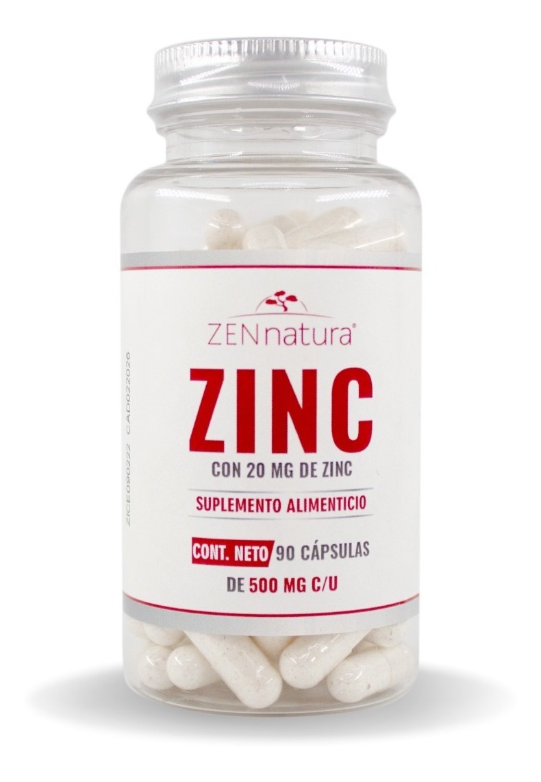 Zinc Zen Natura 90 Capsulas Desinflamatorio Sistema Inmune Meses sin