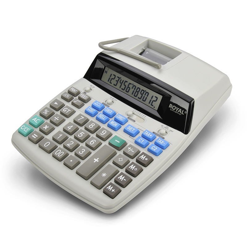 Calculadora Con Impresora Royal Print 12digitos Mercado Libre