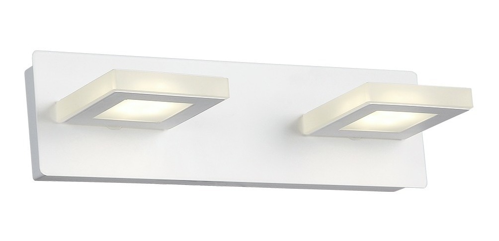 Aplique Led 2 Luces Cuadradas Blanco 10w L0310 Markas Mercado Libre