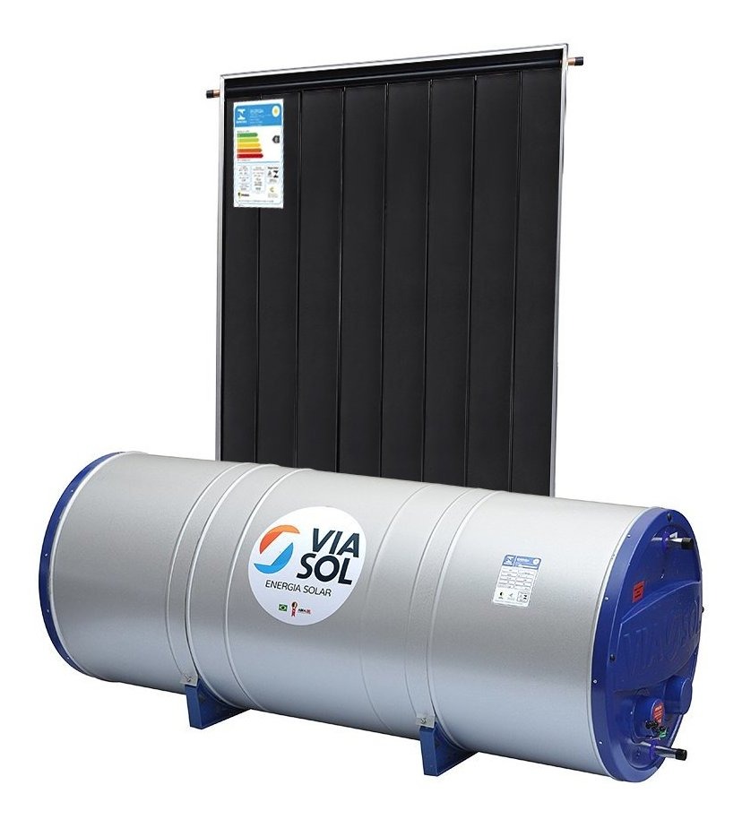 Kit Aquecedor Solar Reservatório Térmico Boiler 200l + 1 Mercado