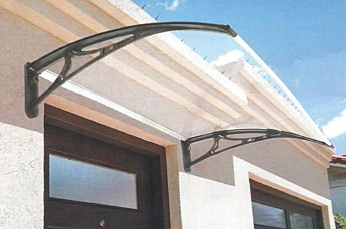 Alero Protector Puerta Ventana Estetico Policarbonato 90x67 Mercado Libre