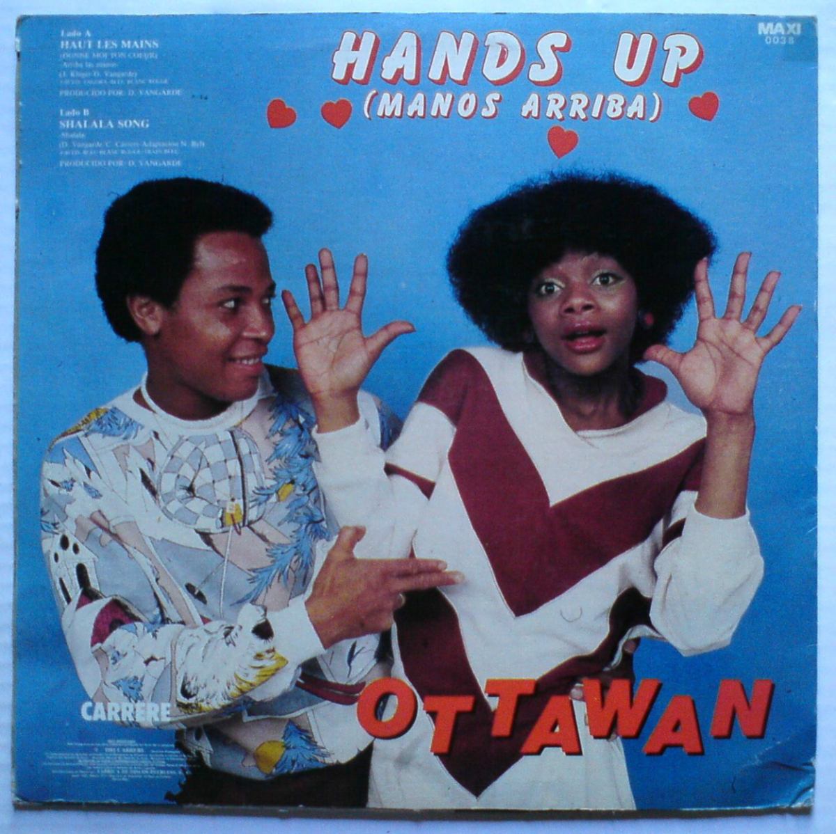 Ottawan Hands Up (manos Arriba) Lp Special Edition Disco.80s Mercado