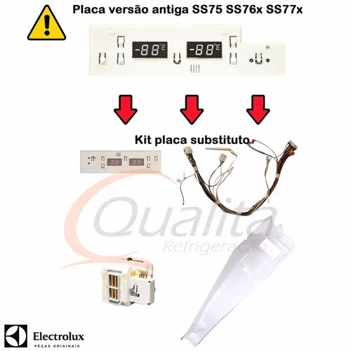Kit Placa Side By Side Ss75 Ss76 Ss77x Original Electrolux