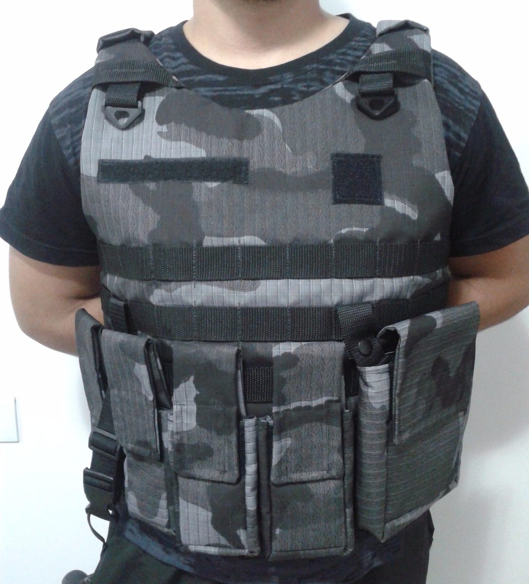 Colete Modular Tatico P/m Completo Urbano Airsoft Paintball Mercado Livre