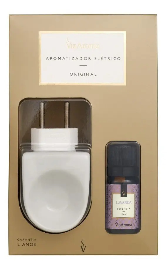 Difusor Aromas Elétrico Via Aroma + Essência Lavanda 10ml Mercado Livre