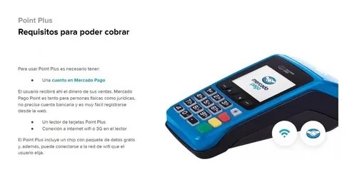 Mercado Pago Point Plus Autonomo 3G Wi Fi Lector De Tarjetas | Todo Point