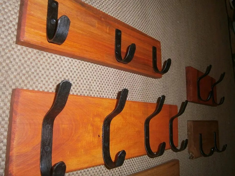 Percheros De Pared Hierro Y Madera Desde 200 Mercado Libre