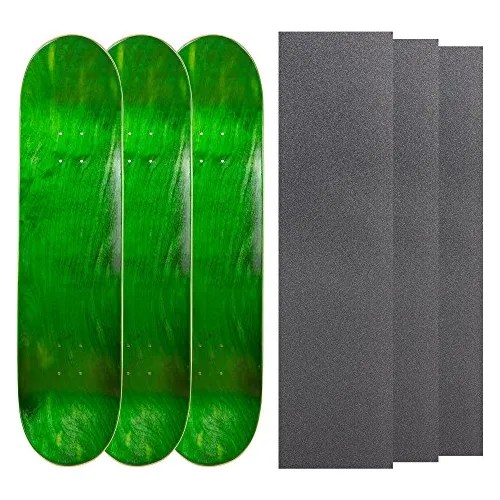 Cal 7 Blank Maple Skateboard Decks With Grip Tape (green, 8. MercadoLibre