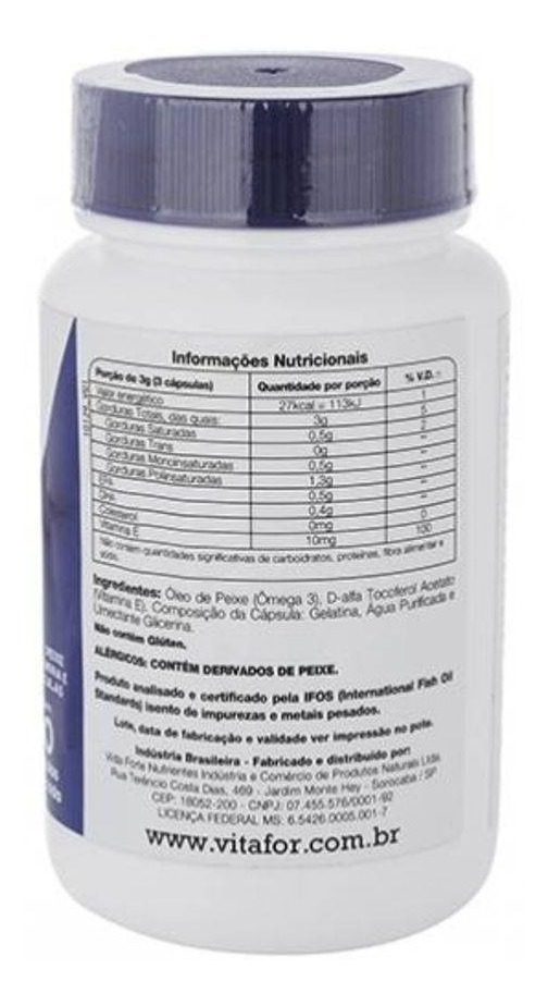 Kit 5 Ômega 3 Epa Dha Ômegafor 1000mg Vitafor 120 Cápsulas Mercado Livre