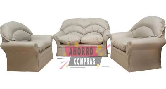 Juegos Y Sets De Muebles Juegos De Living 4 Cuerpos Cuero Sintético | Mercadolibre.com.ar
