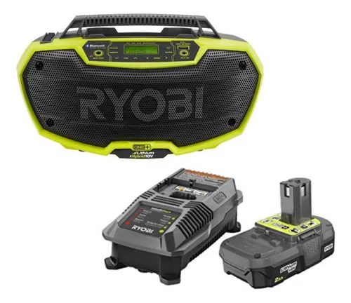 Radio Bluetooth 18v P746 + Bateria 2 Ah Ryobi | Cuotas sin interés