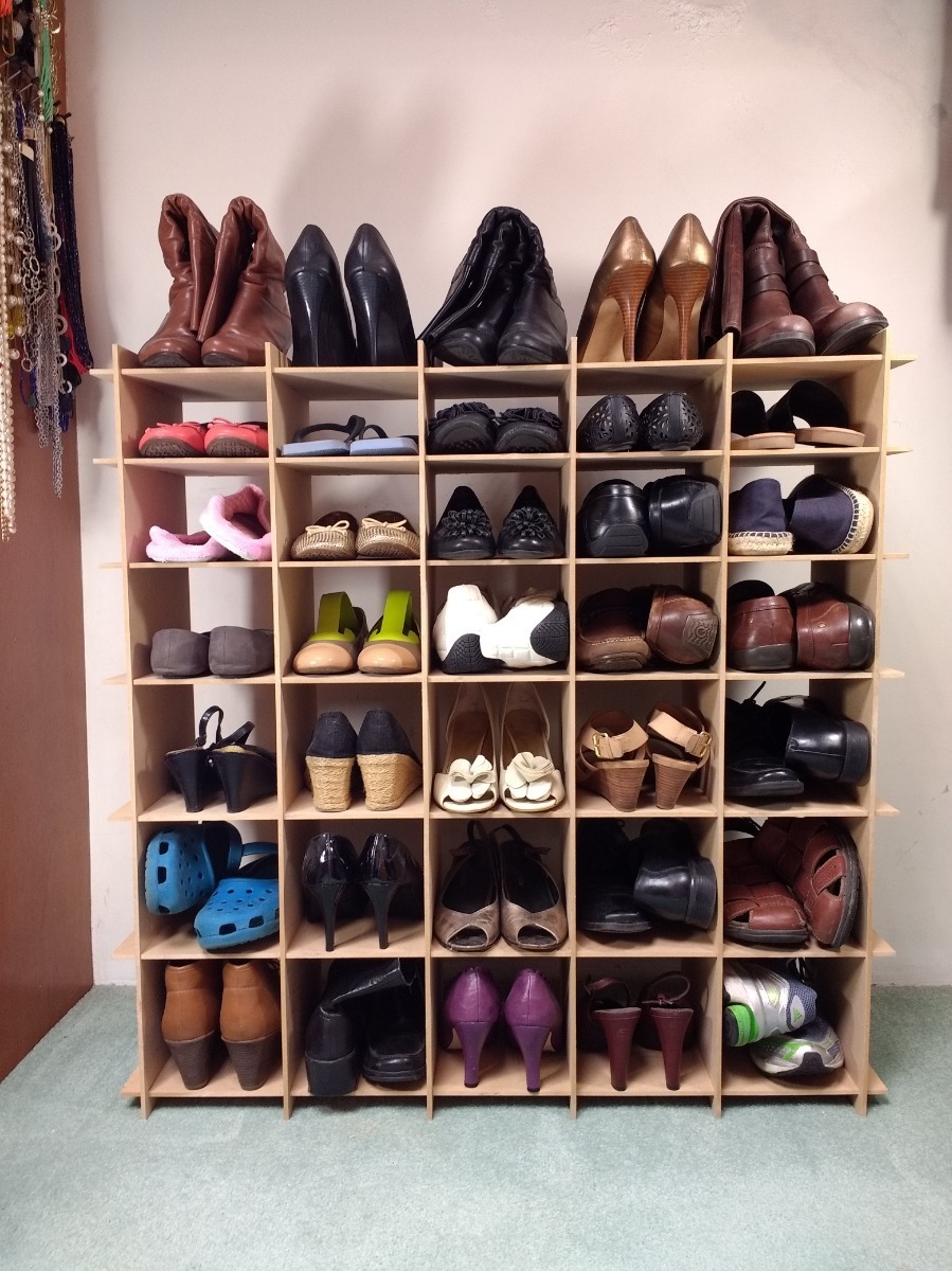 Zapatera Organizador 35 Pares Madera Mdf Fácil De Armar MUEBLES