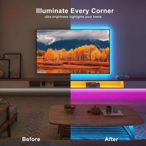 Bonve Pet Luces Led De 100 Pies Para Dormitorio, Sincronizac Envío gratis