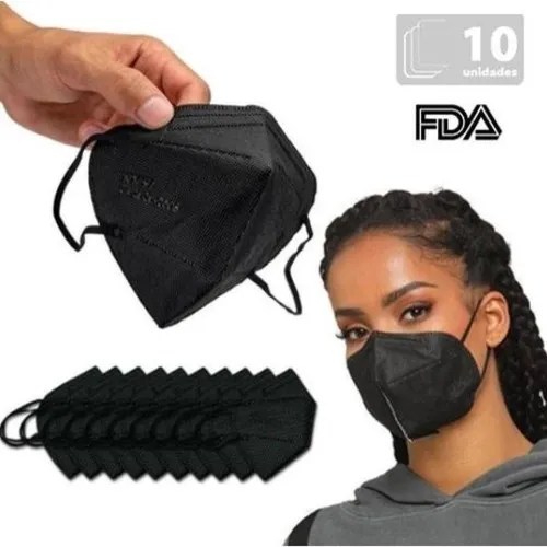 Kit Máscaras Kn95 N95 Preta De Proteção Facial Ffp2 MercadoLivre