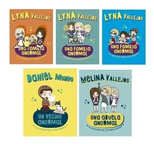 Pack Una Familia Anormal ( 5 Libros) - Lyna Vallejos Morro | Librenta