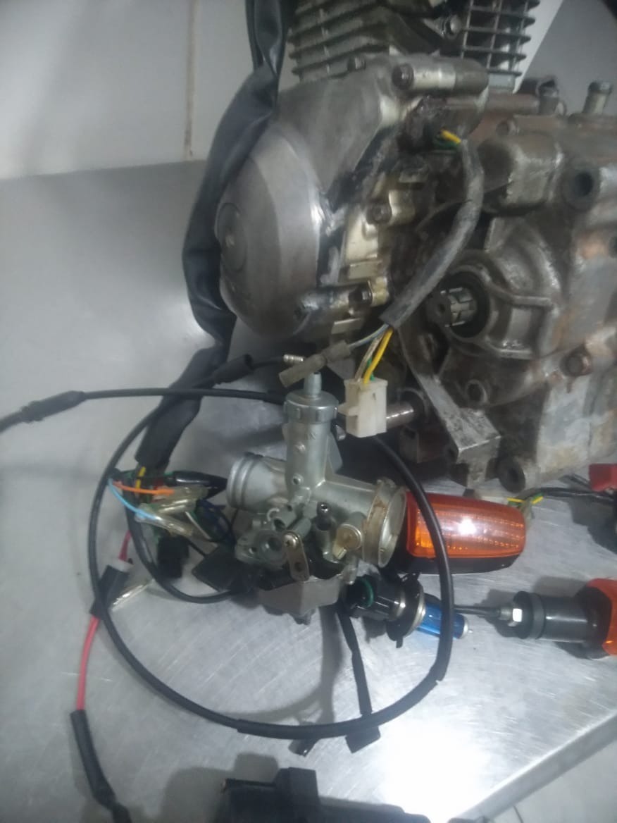 Motor Da Titan 150 2008 Com Partida Elétrica Com Nota Fiscal Mercado