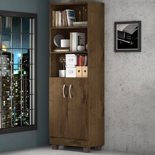 Librería de oficina Iara Candian Cacau Jcm Furniture, color marrón