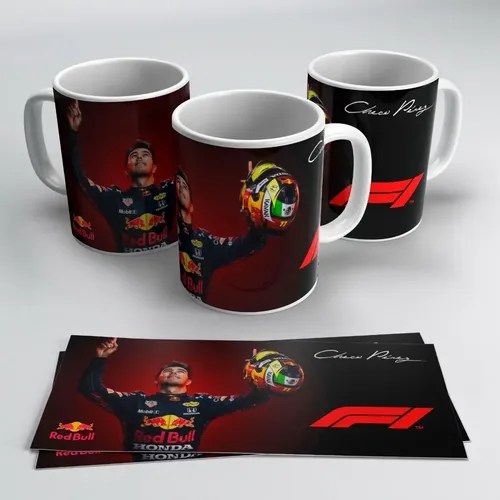 Taza Checo Perez Red Bull Formula 1 Meses sin interés