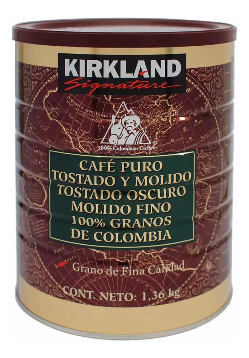 Café Molido 100 Colombiano Marca Kirkland Signature 1.36 Kg Meses