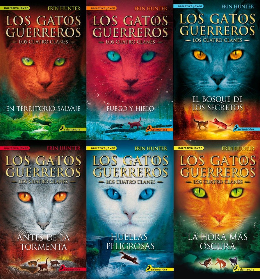 Colección Gatos Guerreros Los Cuatro Clanes 16 Envio Gratis Mercado