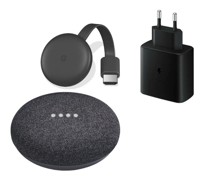 Kit Google Chromecast 3ra Gen + Home Mini Asistente Virtual Mercado Libre